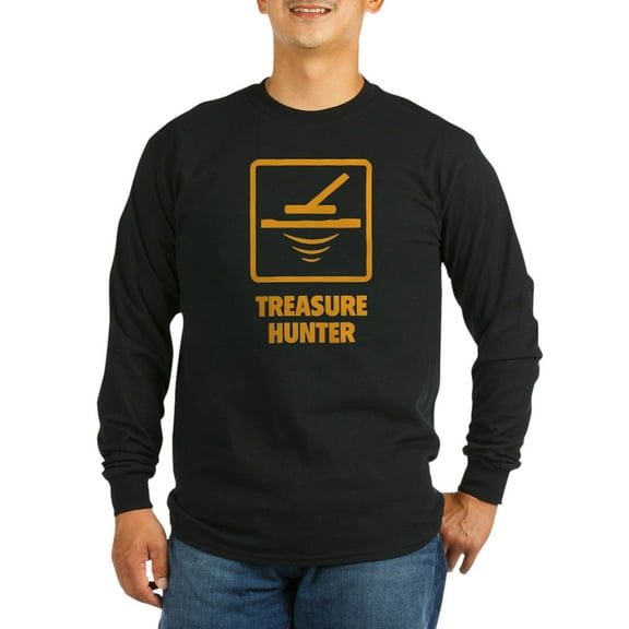 CafePress - Treasure Hunter Long Sleeve Dark T Shirt - Long Sleeve Dark T-Shirt
