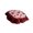 1, variant on Misright Floral Print Chair Cushion with Ruffled Edge for Kitchen and Dining Seats