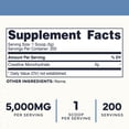 thumbnail image 5 of Type Zero Creatine Monohydrate (Unflavored) 1 KG, 5000mg (5g) Per Serving, Micronized, Zero Sugar, Keto Friendly & Gluten Free, 200 Servings, 5 of 5