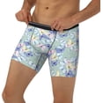 thumbnail image 1 of Mens Extended Length Boxer Briefs - Colorful Butterfly Men Underwear Boxer Briefs With Elastic Band, 1 of 5