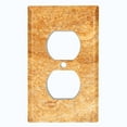 thumbnail image 2 of Metal Light Switch Plate Outlet Cover (Image of Marble Brown MAR022), 2 of 13