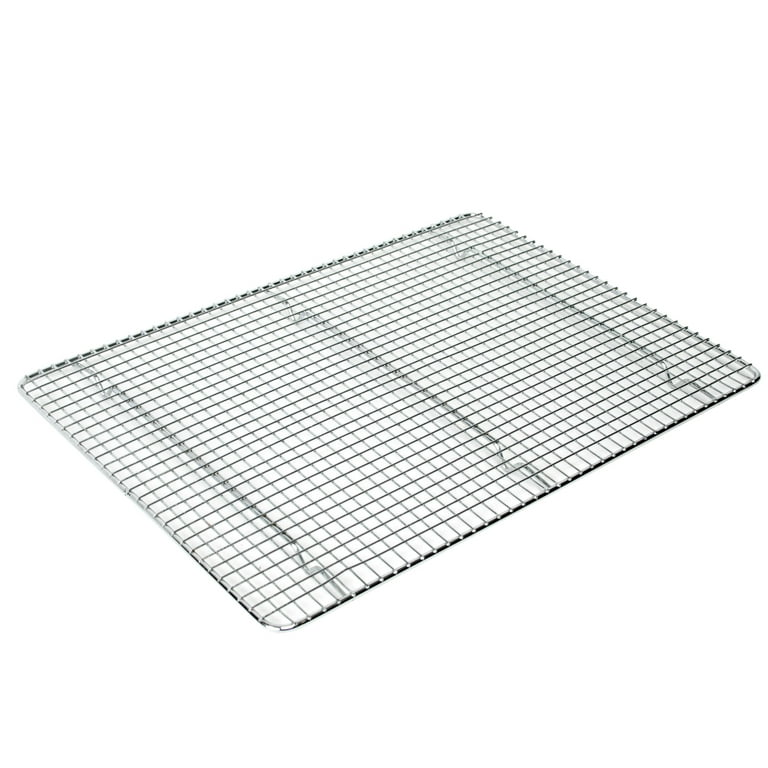 Met Lux 8.5 x 12 inch Wire Baking Rack, 1 Heavy-Duty Oven Wire Rack - Fits Quarter Size Sheet Pan, Dishwashable, Stainless Steel Cooling Rack, Elevate
