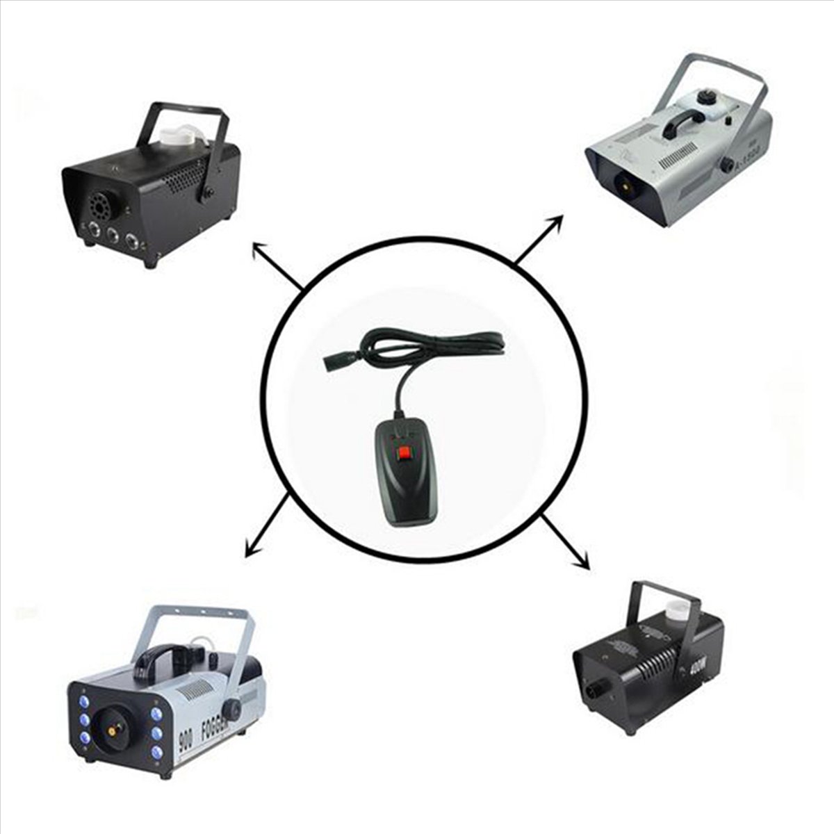 3X Fog Machine Wire Remote Control Portable XLR for 400W 900W Smoke Machine,3 x Wired Controller