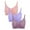 Pink,Purple,Wine, variant on Fengqque Mother's Plus Size Nursing Soft Comfort Fit Bra 3PCS Pregnant Plain Color Nursing Bras Vest Tops