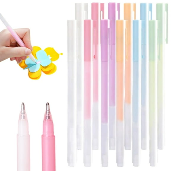 2026 New Glue Pens for Making 6-piece quick-drying colored glue pens for crafting.  craft glue pens, portable multi-color glue pens, suitable for classroom crafts, card making