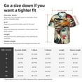 thumbnail image 5 of Honeii Retro American Eagle Print Men’s Hawaiian Shirt,Classic Button-Down Short Sleeve Shirt, for Beach, Vacation, and Outdoor Activities,Large, 5 of 7