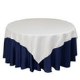 thumbnail image 3 of BalsaCircle 72" x 72" White Square Satin Table Overlays Smooth Finish Wedding Party Tablecloth Linens Dinner, 3 of 8
