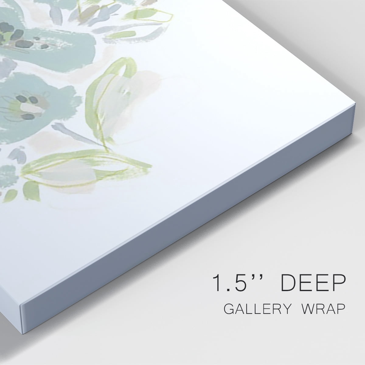 Seafoam Petals III Premium Gallery Wrapped Canvas - Ready to Hang