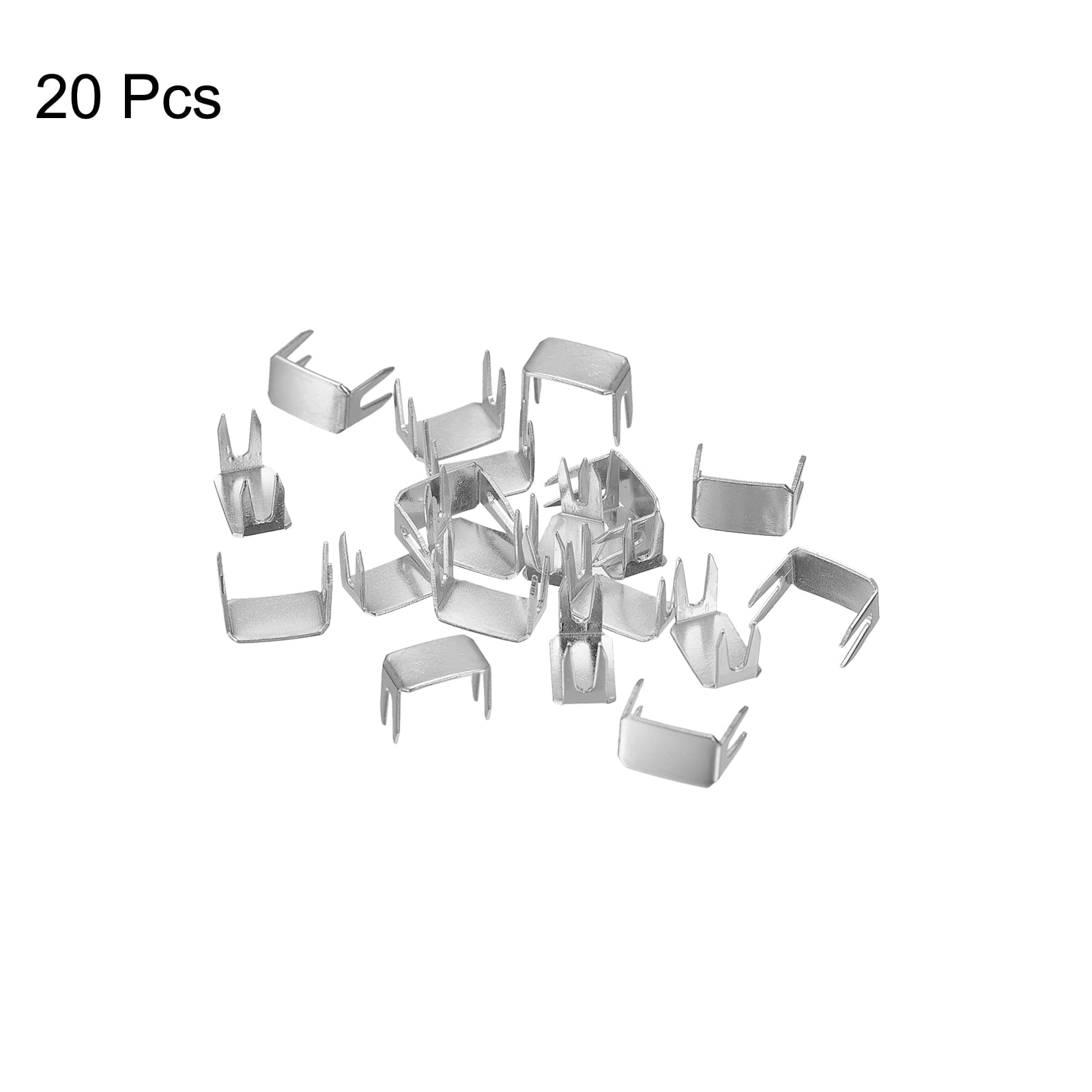 Unique Bargains Zipper Stoppers Top & Bottom Stops for Bag Zippers Rescue Repair 5x3mm