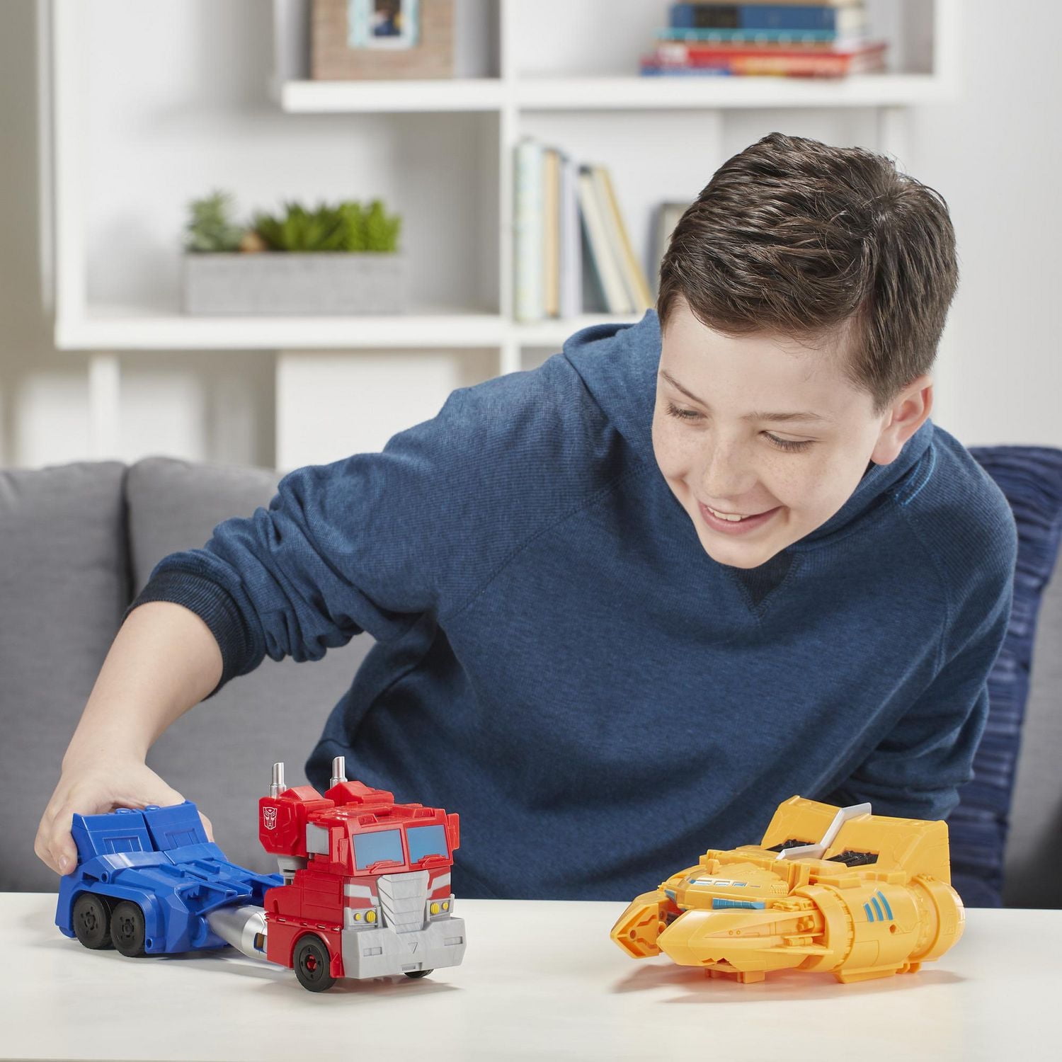Transformers Toys Cyberverse Spark Armor Ark Power Optimus Prime Action Figure - Combines with Ark Power Vehicle to Power Up - For Kids Ages 6 and Up, 12-inch