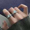 thumbnail image 3 of Neinkie Couple Ring Adjustable Shiny Beautifully All Match Fine Workmanship Dress Up Wear Resistant Exquisite Bright Luster Ring for Daily Wear, 3 of 6