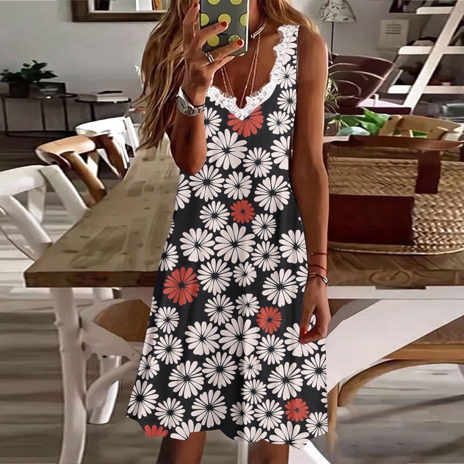 : Womens Dresses Summer 2023 Fashion Bohemian Swing