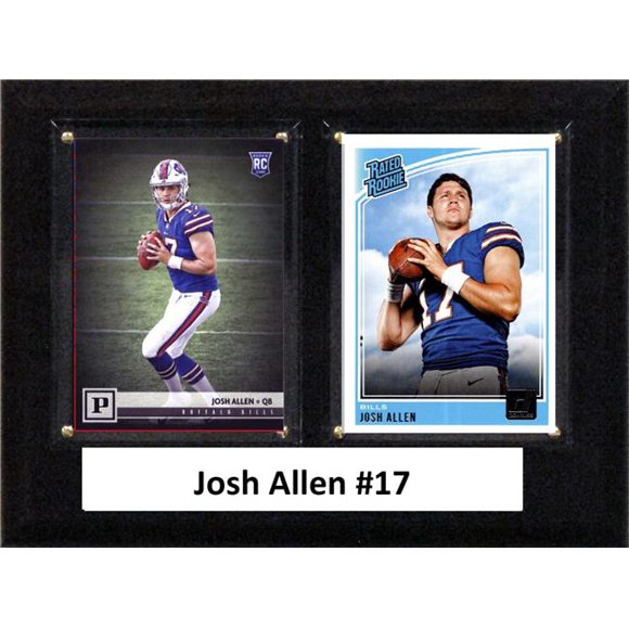 C&I Collectables 68JOSHALLEN NFL Plaque Deux Cartes Billets Buffalo 6 x 8 Po Josh Allen