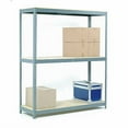 thumbnail image 2 of Global Industrial B2296788 84 x 48 x 36 in. 3 Shelves Wide Span Rack with Wood Deck, Gray, 2 of 3
