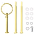 thumbnail image 1 of Unique Bargains 2 Sets Cake Tray Stand Handle Plate Hardware Fitting, 3-Tiers Round Gold, 1 of 5