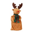 thumbnail image 4 of Muñeco de alce de Navidad, adorno navideño, decoración navideña, muñeco de alce giratorio, juguetes para fiesta de Navidad, hogar, dormitorio, M, 4 of 8