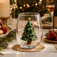 thumbnail image 5 of Cute Christmas Collection Commemorative Glass Cup Large Capacity 2D Printed Glass For Daily Drink Holiday Table Decor Gift, 5 of 7
