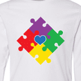 thumbnail image 4 of Inktastic Autism Awareness Month Puzzle Long Sleeve Youth T-Shirt, 4 of 5