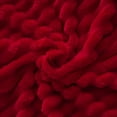 thumbnail image 4 of AUQ Red Fleece Throw Blanket 50"×60"For Couch Sofa Bed,Super Soft Cozy Plush Microfiber Flannel Blanket with Stripes Design Lightweight for Adults,Woman,Girls, 4 of 7