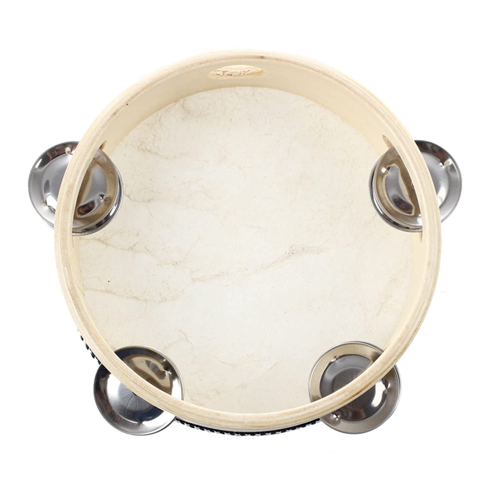 Musical Tambourine,Tamborine Drum Round Percussion Gift for KTV Party 6 inch (10 Pcs )