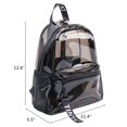 thumbnail image 4 of Tinyat Heavy Duty Transparent Clear backpack See Through Clear Bag for College, Concerts, Sports, Travel and Daily Use (black/9051), 4 of 7