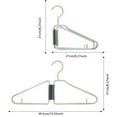 thumbnail image 3 of Foldable Coat Hanger - Portable Travel Hangers, Space Saving Fold in Half Design, Lightweight Plastic Hangers for Coat & Clothing (Red,24 Pack), 3 of 6