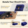 thumbnail image 4 of PNKKODW Zero Gravity Chair with Upgraded Alloy Steel Lock Removable Cushion Cup Holder, 440lbs Capcity Folding Patio Recline Lawn Chair for Indoor/Outdoor Use, Royal Blue, 4 of 8