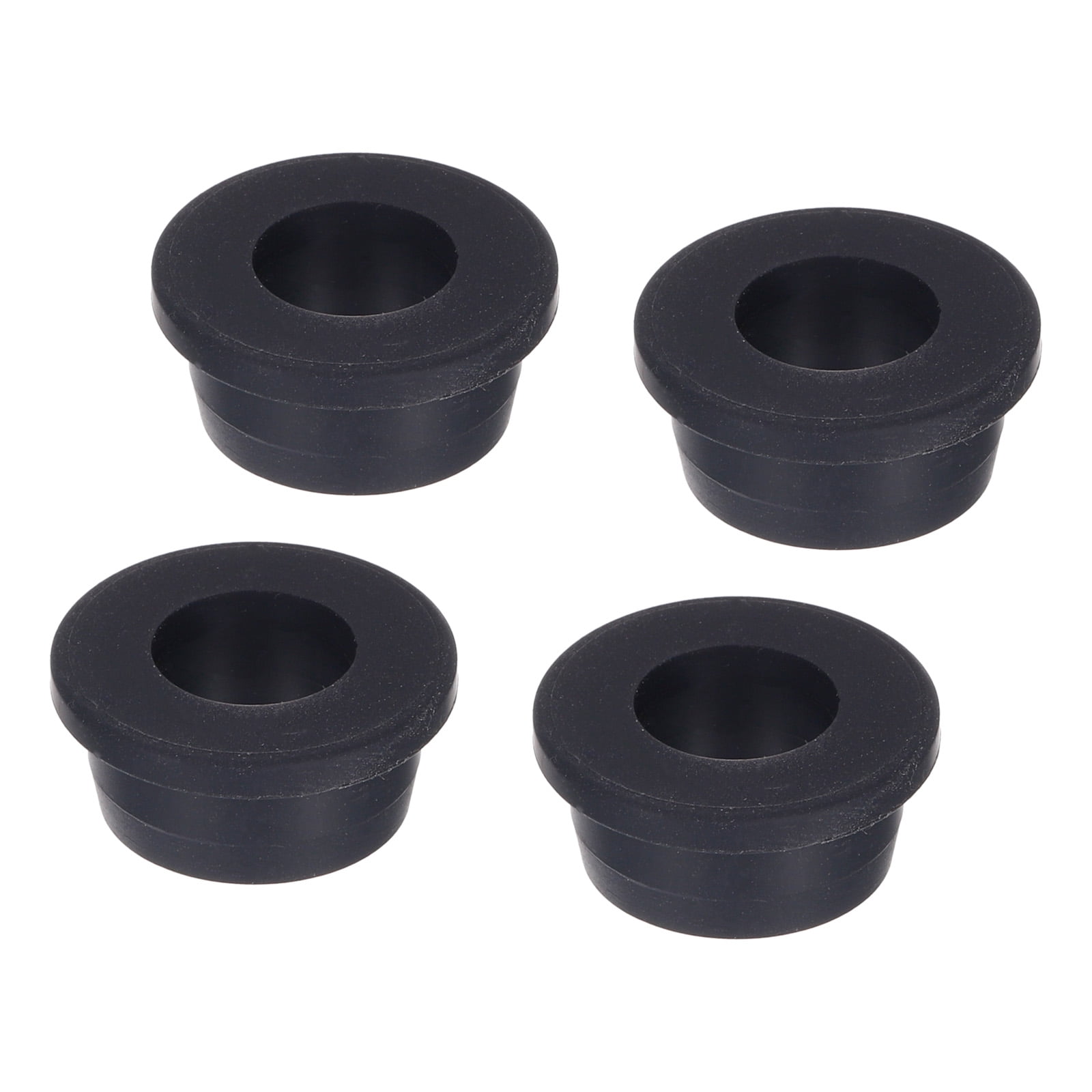Black Rubber Grommet 1.2 Inch OD 0.6 Inch ID, 4Pcs Seal Protection