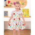thumbnail image 2 of Lanbubble Toddler Girls Dress Summer Casual Sundress Ruffle Flutter Sleeveless Dresses 4-5 Years, 2 of 7