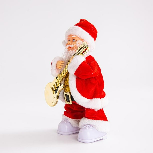 Juguete eléctrico de Papá Noel, muñeco musical navideño