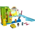 thumbnail image 1 of Fisher-Price Little People Light-Up Learning Garage Toddler Playset, 5 Play Pieces, Multi-Language Version, 1 of 6