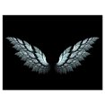 thumbnail image 2 of Ailes d'Ange sur Fond Noir - Impression sur Toile Abstraite, 2 of 3