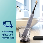 Philips Sonicare Diamondclean Smart 9300 Electric Toothbrush, Sonic Toothbrush with App, Pressure Sensor, Brush Head Detection, 4 Brushing Modes and 3 Intensity Levels, Grey, Model HX9903/45