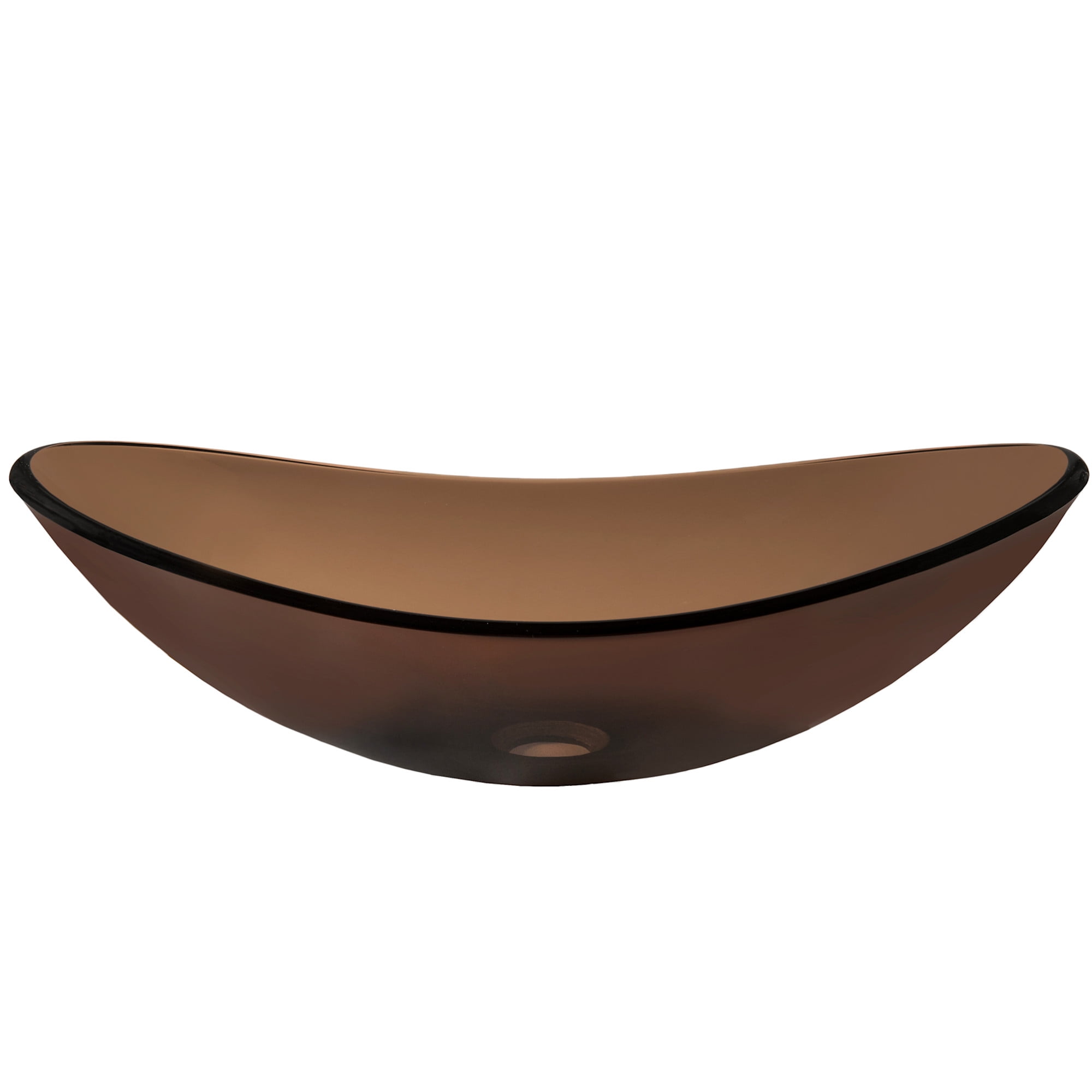 Miseno MNO-G1308520-PC Oval 21-1/2" Glass Bathroom Sink; Polished Chrome Drain