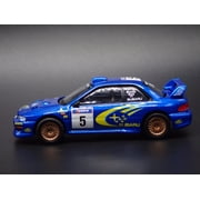 Open Box SUBARU IMPREZA WRC99 #5 RALLY 1:64 SCALE COLLECTIBLE DIORAMA DIECAST MODEL CAR
