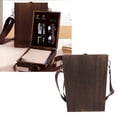 thumbnail image 4 of Writers Messenger Wood Box, Spacious Exquisite Texture Adjustable Shoulder Strap Wooden Easel Tabletop Art Box  for Architects for Outdoor Drawing Writing, 4 of 7