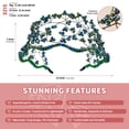thumbnail image 2 of Miallo Boho Crystal Vine Collection Crystal Tiara Headband in Hand-Wired Branch Motif, Green, 1 ct, 2 of 7