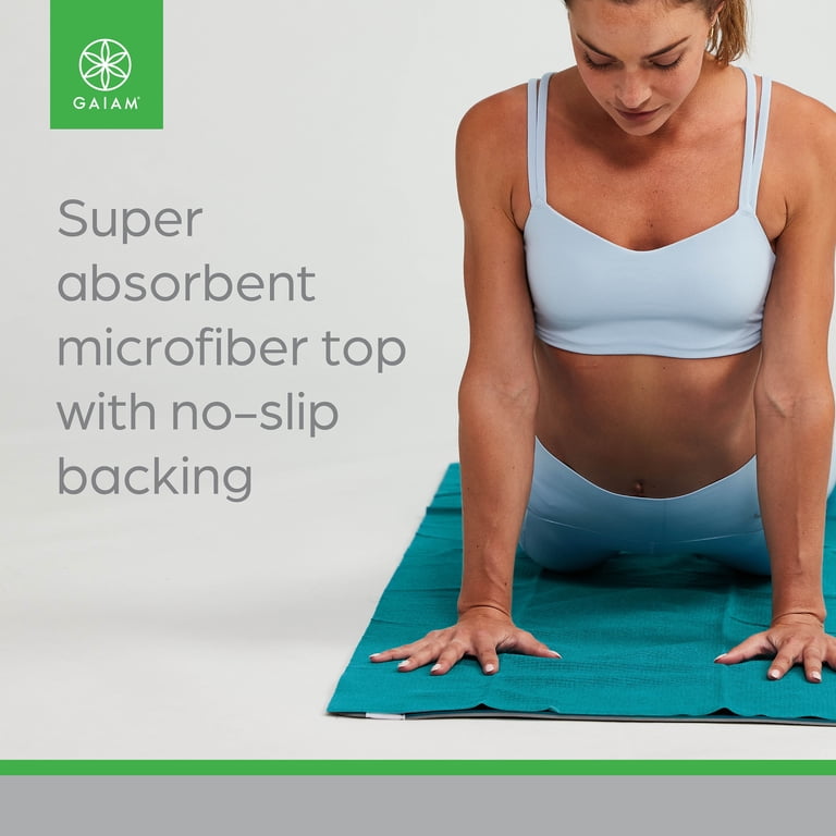 Namaste Skidless Premium Mat-Size Yoga Towel - Non Slip Grip For Yoga, Pilates & Fitness - Super Absorbent & Machine Washable