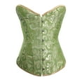 thumbnail image 2 of JFGHDG Corset Halter Top Women's Bustiers & Corsets Bustier Tops for Women Corset for Renaissance Vintage Corset Strapless Corset Top Women Corset Green L, 2 of 7