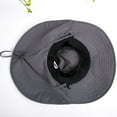 thumbnail image 7 of D-GROEE Wide Brim Adjustable Strap Sun Hat with Neck Flap, UPF 50+ Hiking Safari Fishing Caps for Men and Women, 7 of 7