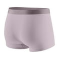 thumbnail image 4 of ZQUUVOU Men's Invisibles Boxer Briefs Breathable Cotton Underwear Solid Colors with Elastic Waistband Low Rise Comfort Trunks Pink, 4 of 8
