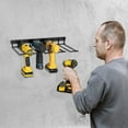 thumbnail image 4 of 1 Tier 4 Slot Tool Rack Tool Organizer Power Tool Storage Organizer Rack Wall Mounted Tool Rack for Cordless Drills and Power Tool Storage Rack Garage Storage and Organization of Electric Drills, 4 of 8