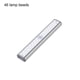 thumbnail image 4 of Debajo de las luces del gabinete Barra LED 680lm Motion Sensor Sensor Lámparas USB Tubo Cuerpo Humano Inducción 180 ° Dormitorio Noche Iluminación Hotel Blanco Luz 46led Methold HA011863-02B, 4 of 7