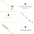 thumbnail image 7 of LEORX Premium Stainless Steel Bar Spoon Golden Color Long Handle for Kitchen and Beverage Mixing, 7 of 7