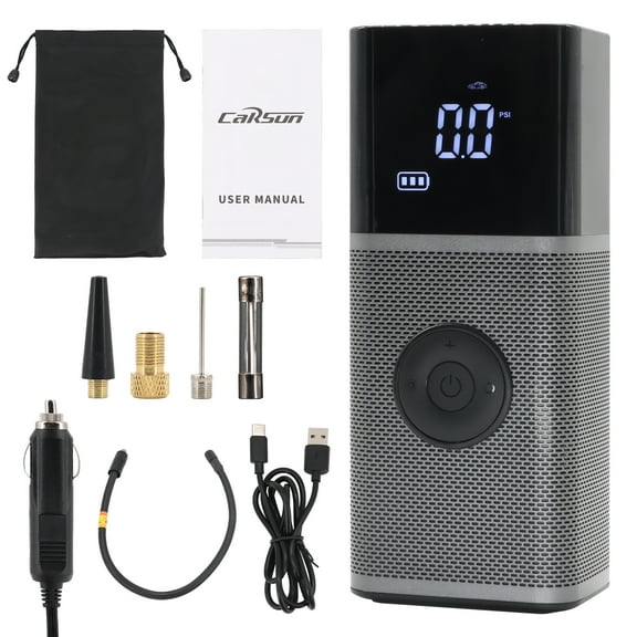 Cordless Tire Inflator, Yyton 150Psi Air Pump for Car Tires with 6000mAh Rechagable Battery & LED Light Suitable for Cars, Bikes, Balls, Motorcycles (2024 Upgraded Version)