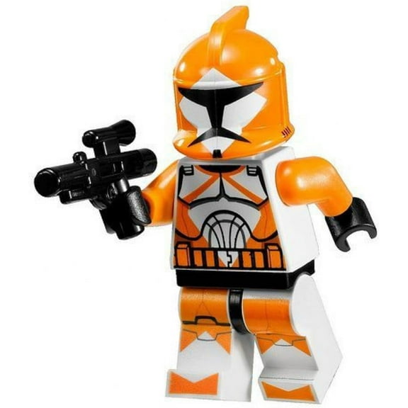 LEGO Star Wars Minifigure - Orange Bomb Squad Trooper with Blaster Gun (7913)