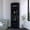 Black, variant on Light brown vertical bar cabinet with shelves for living room optimizes corner space