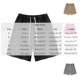 thumbnail image 5 of Jalioing Womens Cotton Shorts Casual Solid Color Elastic Waist Drawstring Shorts Loose Basic Summer Lounge Shorts, 5 of 5