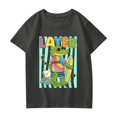 thumbnail image 5 of Grblisyd Shirts for Girls Kids Crewneck Later Funny Alligator School T-Shirts Summer Short Sleeve Tops 7-8 Years, 5 of 6