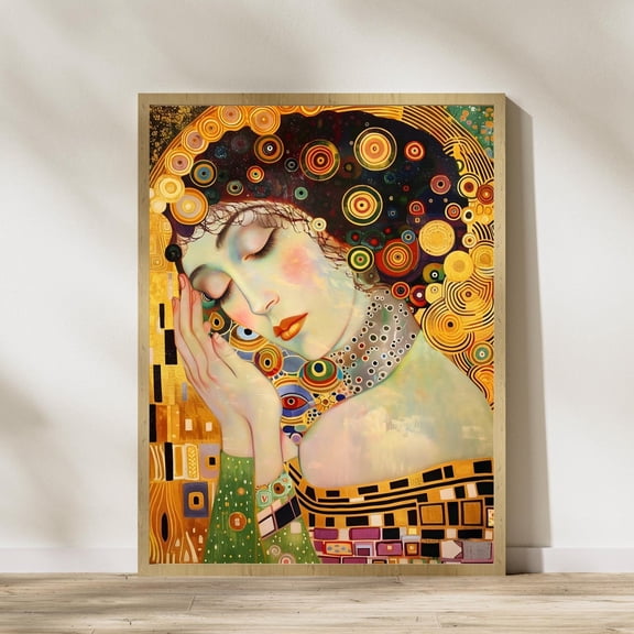 Gustav Klimt Woman Print, Gustav Klimt Poster, Gustav Klimt Home Decor, Vintage Poster, Klimt Woman Art, Klimt Lady Art Wall Art, Modern Wall Decor, 8x12 UNFRAMED
